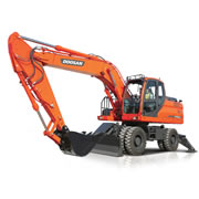 Excavadoras sobre neumáticos doosan DX190W