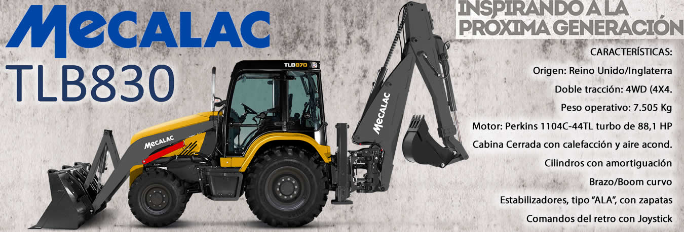 Retrocargadoras Terex TX760B