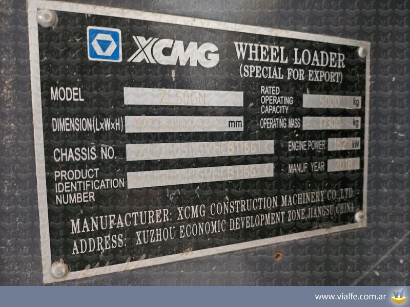 Palas cargadoras XCMG ZL50GN